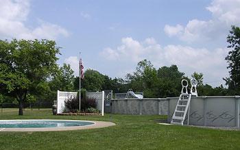 Above-Ground Pool on Display